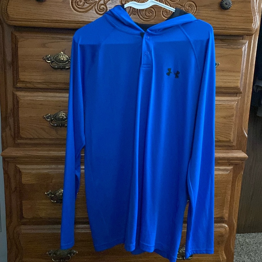 Mens Long Sleeve Hooded Top